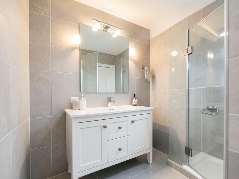 New family bathroom with vanity unit